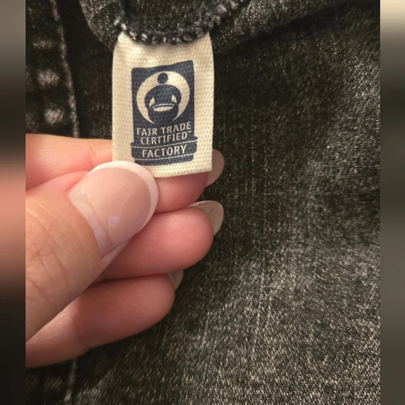 Girls' Denim Dress - Art Class Black Acid Wash Size XL 14 - Picture 6 of 8